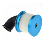 FILTRO DE AR EM ALUMÍNIO PARA AUTOMODELOS 1/10 NA COR AZUL FLYERMOD FLM N10001